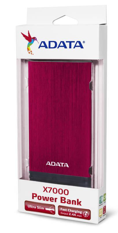 Powerbank ADATA X7000 7000mAh červená