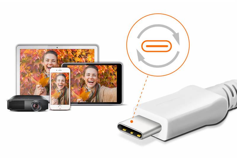 Redukce ADATA HDMI USB-C bílá