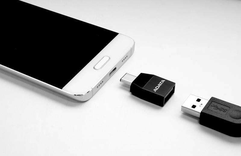 Redukce ADATA USB 3.1 USB-C černá, Redukce, ADATA, USB, 3.1, USB-C, černá