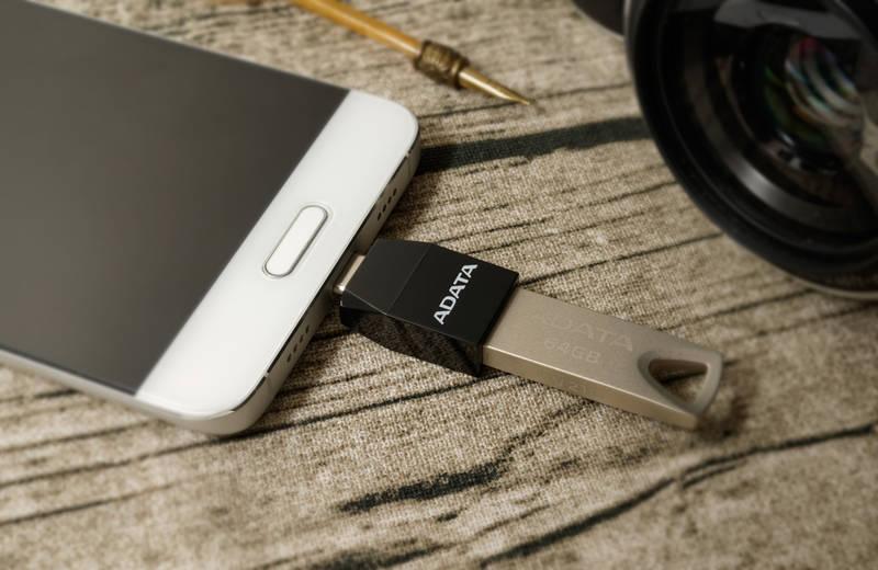 Redukce ADATA USB 3.1 USB-C černá, Redukce, ADATA, USB, 3.1, USB-C, černá