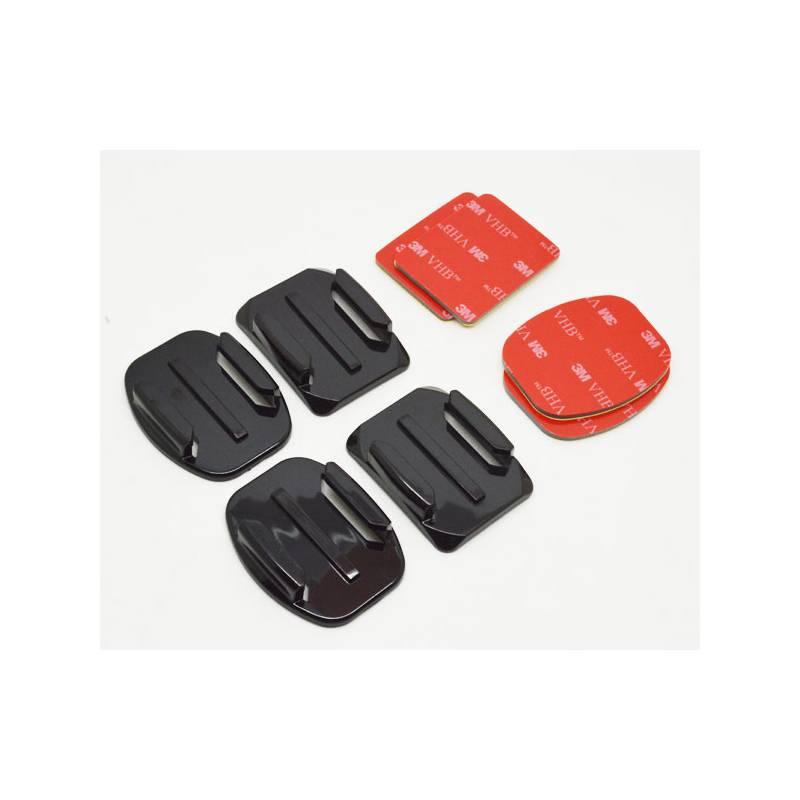 Sada držáků Niceboy 2 rovné, 2 zaoblené 3M nálepky černá