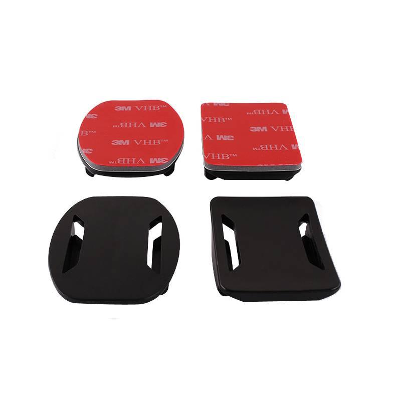 Sada držáků Niceboy 2 rovné, 2 zaoblené 3M nálepky černá