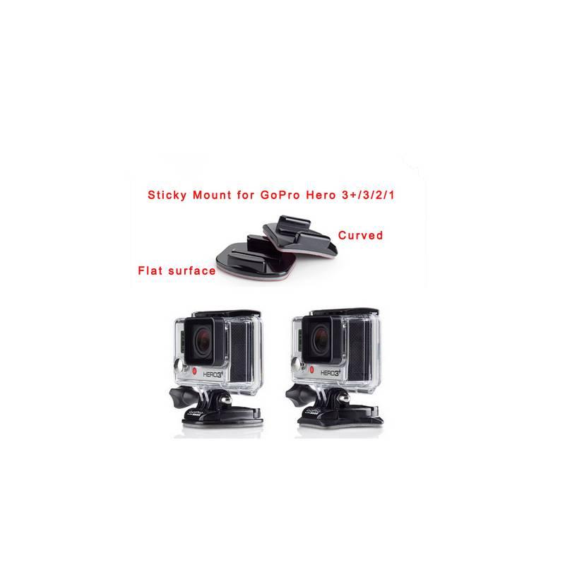 Sada držáků Niceboy 2 rovné, 2 zaoblené 3M nálepky černá