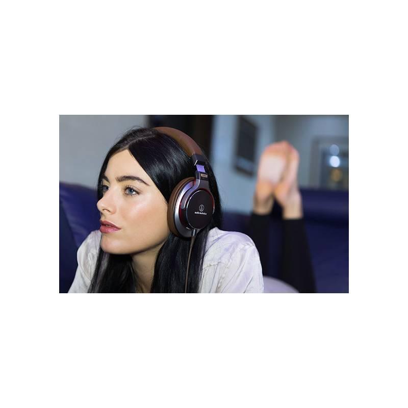Sluchátka Audio-technica ATH-MSR7 hnědá