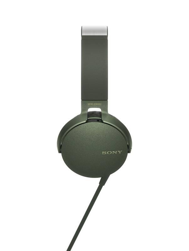 Sluchátka Sony MDR-XB550AP Extra Bass™ zelená