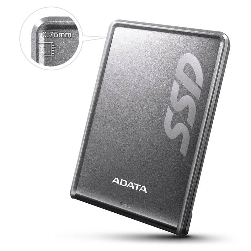 SSD externí ADATA SV620H 512GB titanium, SSD, externí, ADATA, SV620H, 512GB, titanium