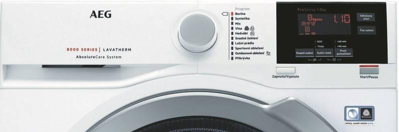 Sušička prádla AEG AbsoluteCare® T8DEG48SC bílá