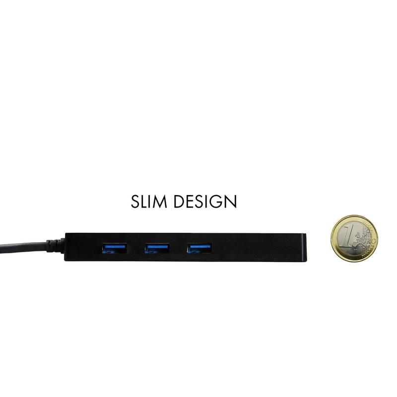 USB Hub i-tec USB 3.0 3x USB 3.0 LAN černý