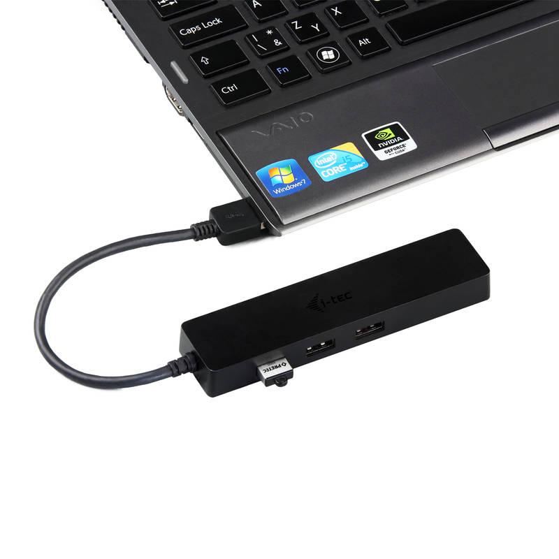 USB Hub i-tec USB 3.0 3x USB 3.0 LAN černý, USB, Hub, i-tec, USB, 3.0, 3x, USB, 3.0, LAN, černý