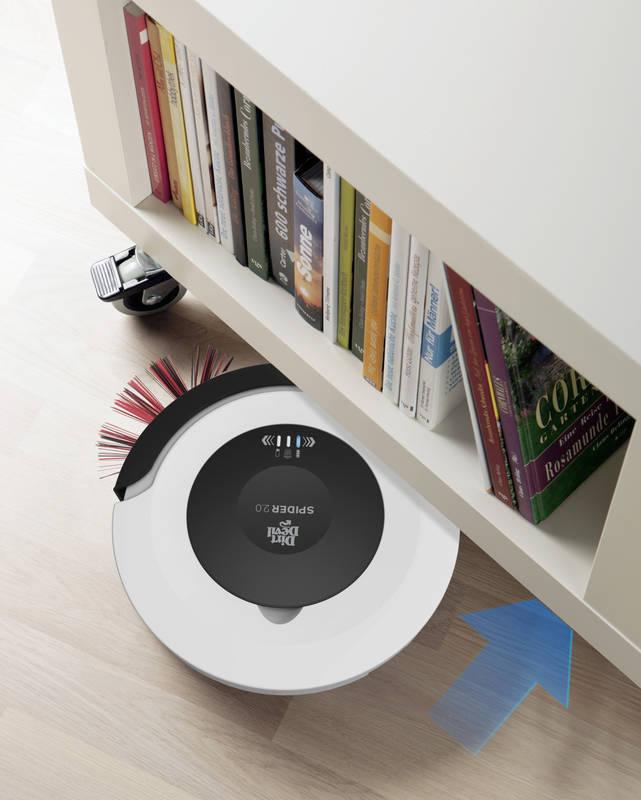 Vysavač robotický Dirt Devil Spider 2 Robot M612 černý bílý