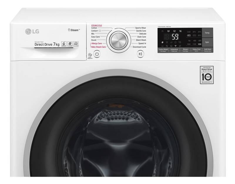 Automatická pračka LG F72J7HY1W bílá