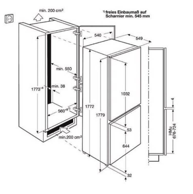 Chladnička s mrazničkou AEG Mastery SCB51811LS