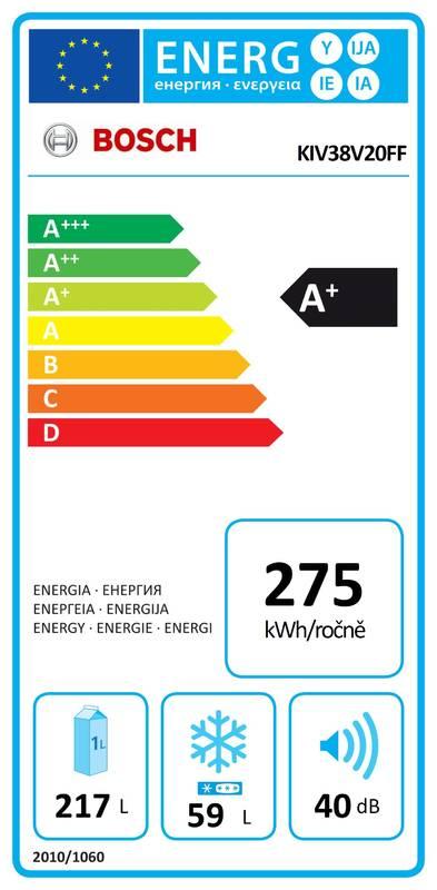 Chladnička s mrazničkou Bosch KIV38V20FF