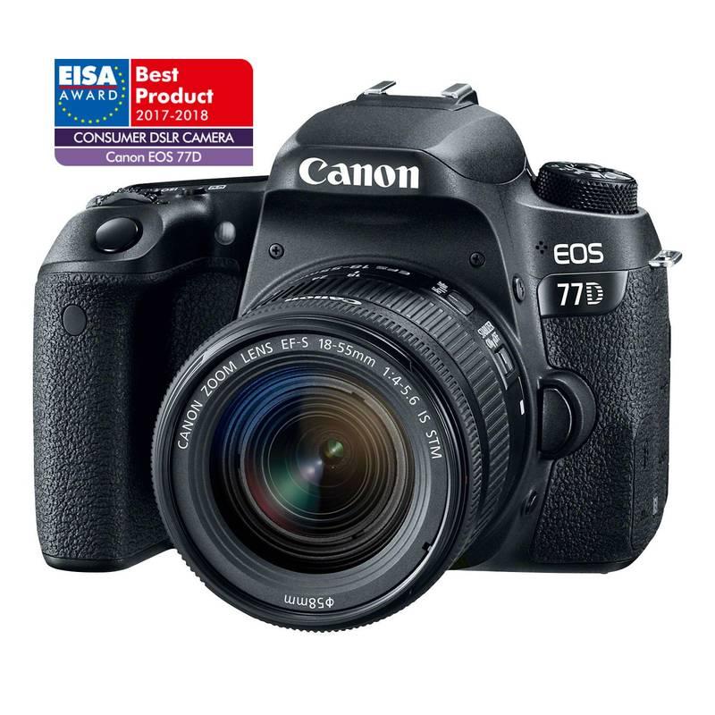 Digitální fotoaparát Canon EOS 77D 18-55 IS STM černý