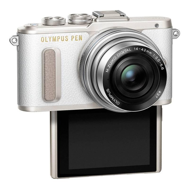 Digitální fotoaparát Olympus PEN E-PL8 14-42 EZ Pancake stříbrný bílý, Digitální, fotoaparát, Olympus, PEN, E-PL8, 14-42, EZ, Pancake, stříbrný, bílý