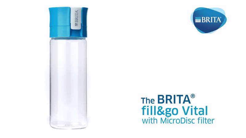 Filtrační láhev Brita Fill & Go Vital 0,6 l fialová, Filtrační, láhev, Brita, Fill, &, Go, Vital, 0,6, l, fialová