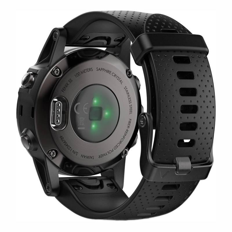GPS hodinky Garmin Fenix 5S Sapphire černé šedé