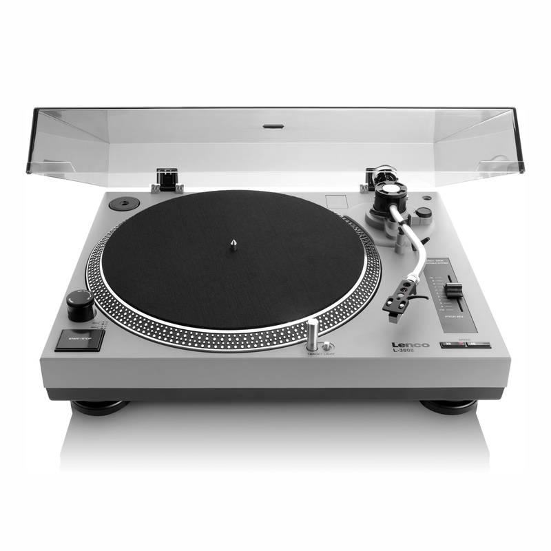 Gramofon Lenco L-3808 šedý