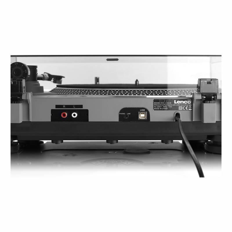 Gramofon Lenco L-3808 šedý