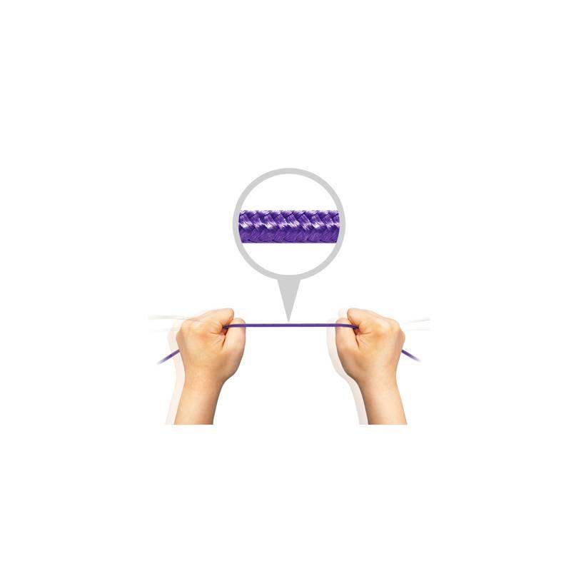 Kabel ADATA USB micro USB, 1m, pletený fialový