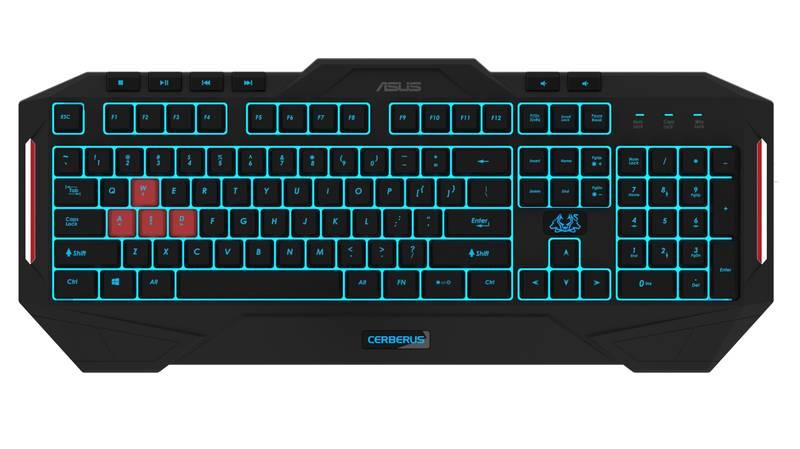Klávesnice Asus Cerberus MK2, CZ SK černá