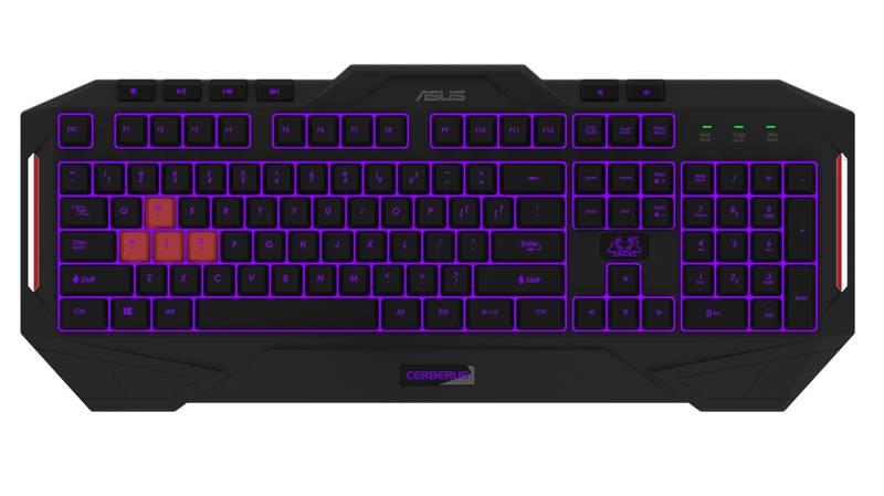 Klávesnice Asus Cerberus MK2, CZ SK černá
