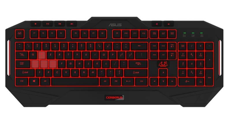 Klávesnice Asus Cerberus MK2, CZ SK černá