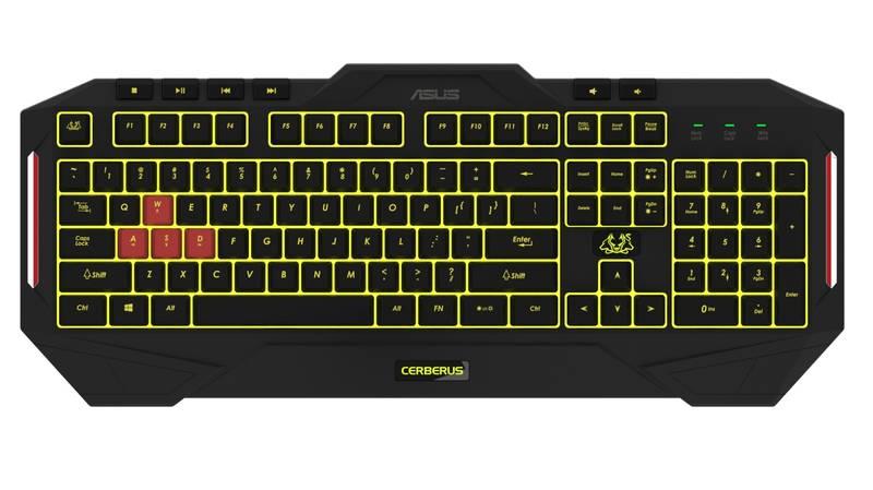 Klávesnice Asus Cerberus MK2, CZ SK černá