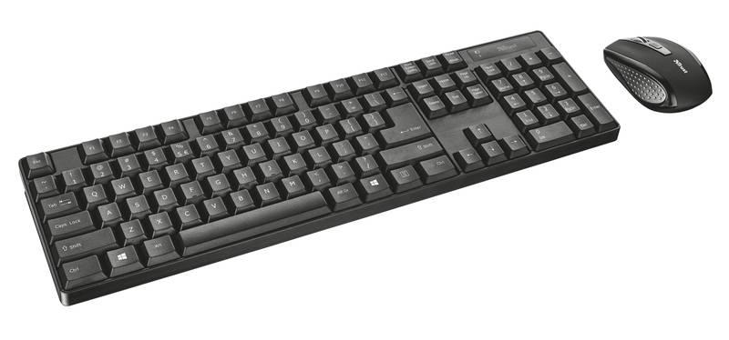 Klávesnice s myší Trust XIMO, CZ SK černá