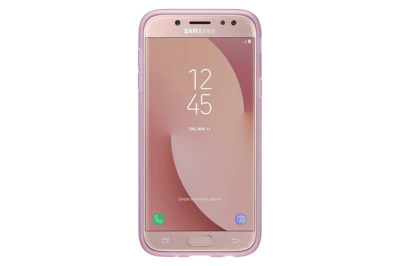 Kryt na mobil Samsung Dual Layer Cover pro J3 2017 růžový