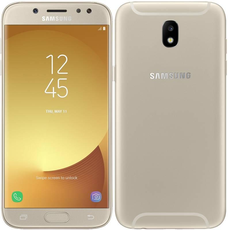 Mobilní telefon Samsung Galaxy J5 zlatý