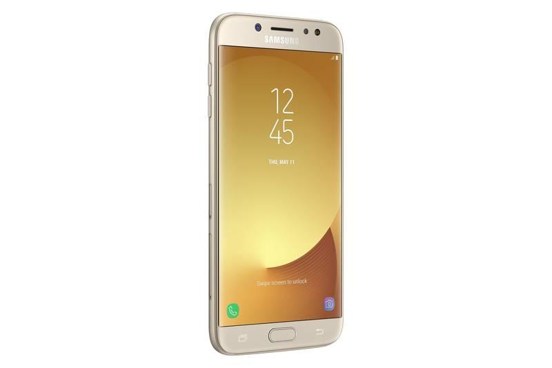 Mobilní telefon Samsung Galaxy J7 zlatý