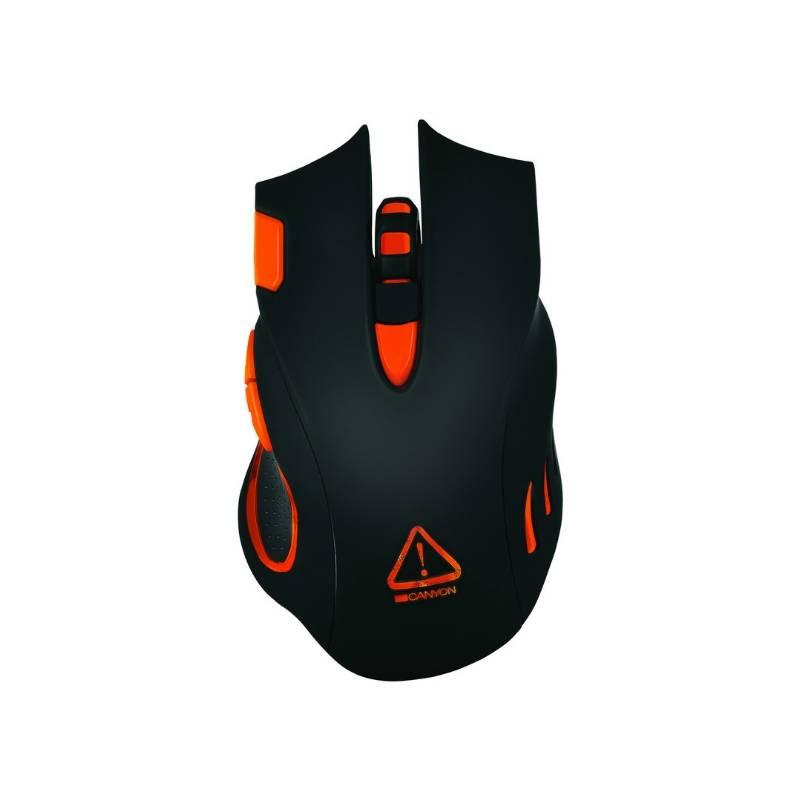 Myš Canyon Corax černá oranžová