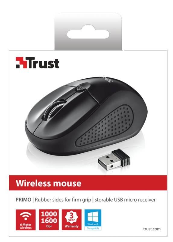 Myš Trust Primo Wireless černá, Myš, Trust, Primo, Wireless, černá