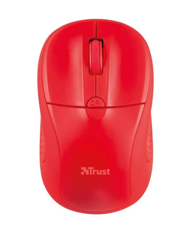 Myš Trust Primo Wireless červená, Myš, Trust, Primo, Wireless, červená