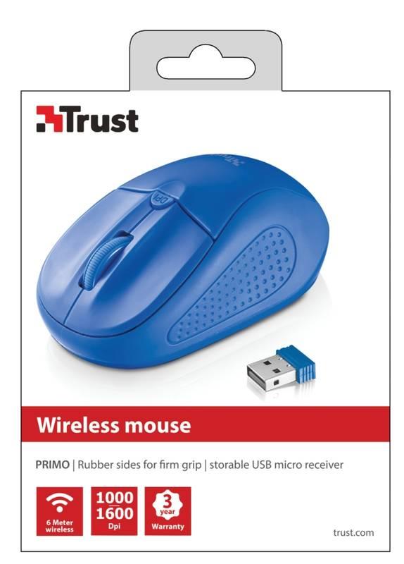 Myš Trust Primo Wireless modrá