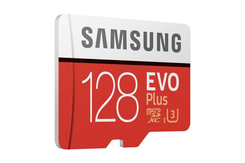 Paměťová karta Samsung Micro SDXC EVO 128GB UHS-I U3 adapter