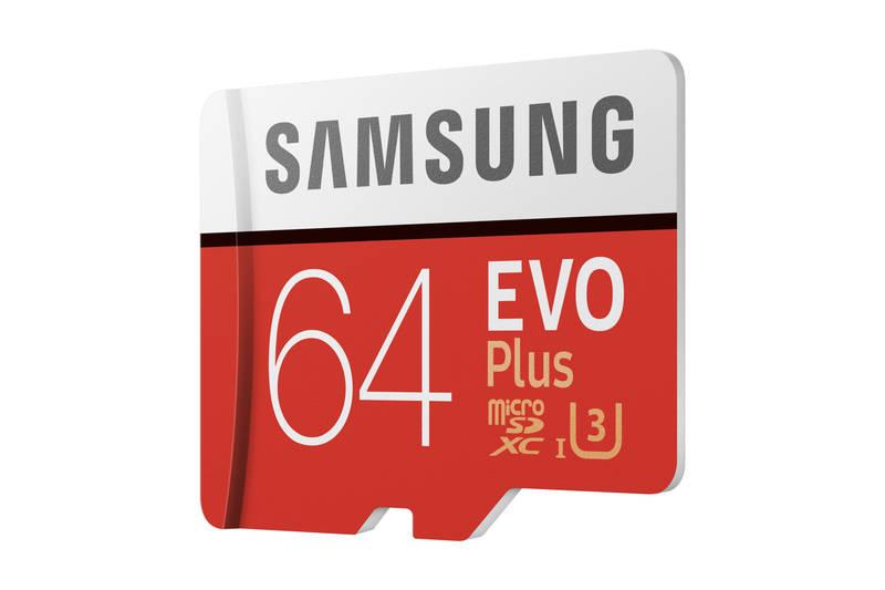 Paměťová karta Samsung Micro SDXC EVO 64GB UHS-I U3 adapter
