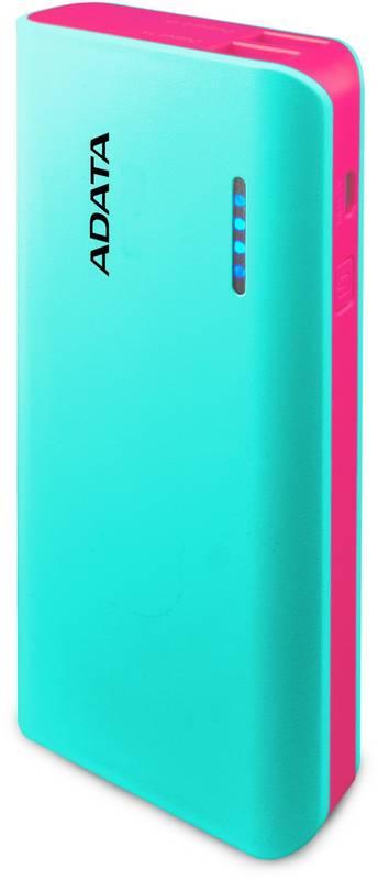 Powerbank ADATA PT100 10000mAh modrá růžová
