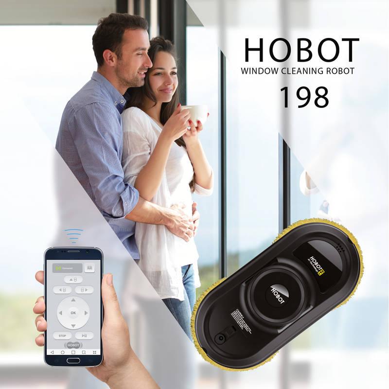 Robotický čistič oken HOBOT HB198 černý