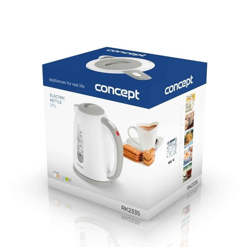 Rychlovarná konvice Concept Palette RK2335 šedá bílá