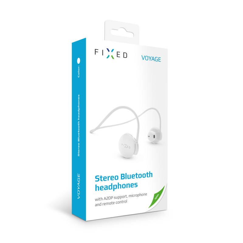 Sluchátka FIXED Voyage Bluetooth bílá