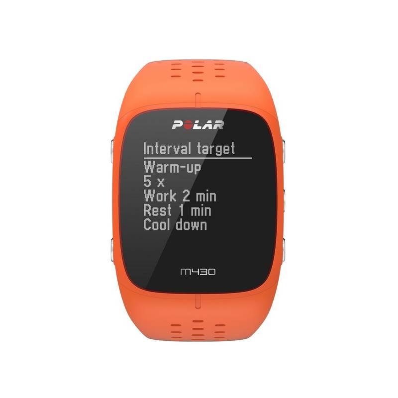 Sporttester Polar M430 oranžový