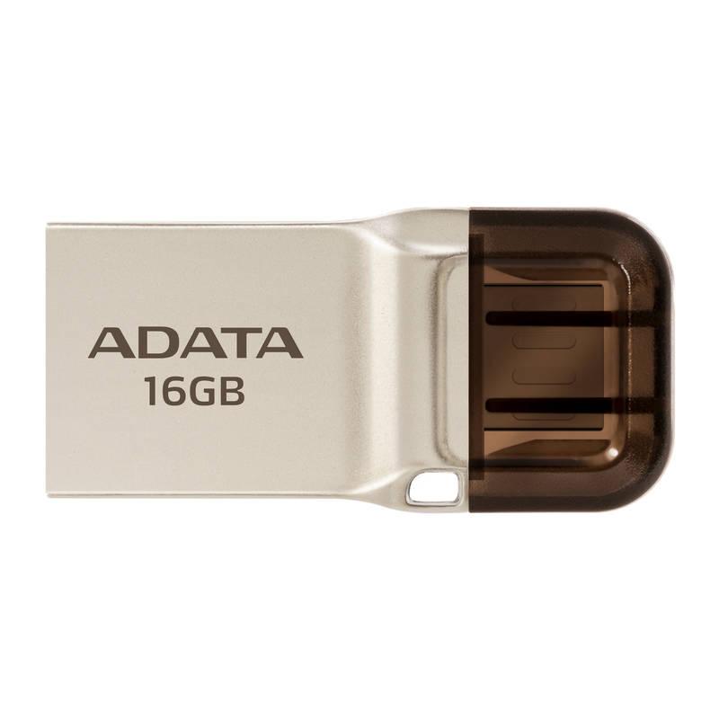 USB Flash ADATA UC360 16GB OTG MicroUSB USB 3.1 zlatý, USB, Flash, ADATA, UC360, 16GB, OTG, MicroUSB, USB, 3.1, zlatý