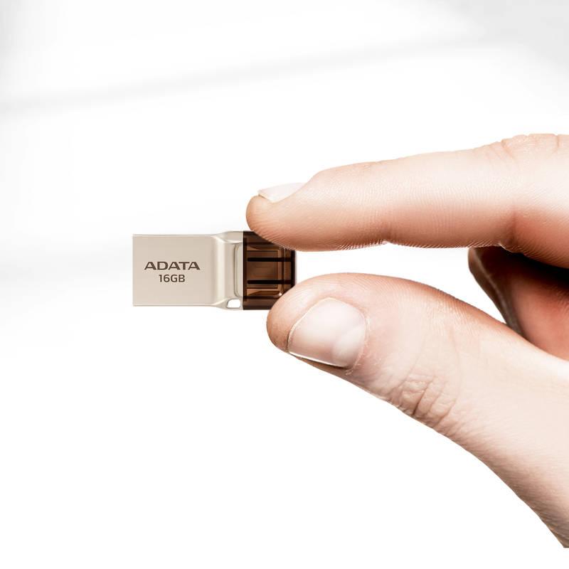 USB Flash ADATA UC360 16GB OTG MicroUSB USB 3.1 zlatý