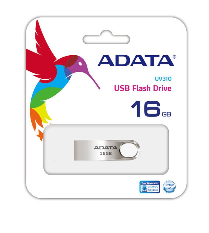 USB Flash ADATA UV310 16GB kovový