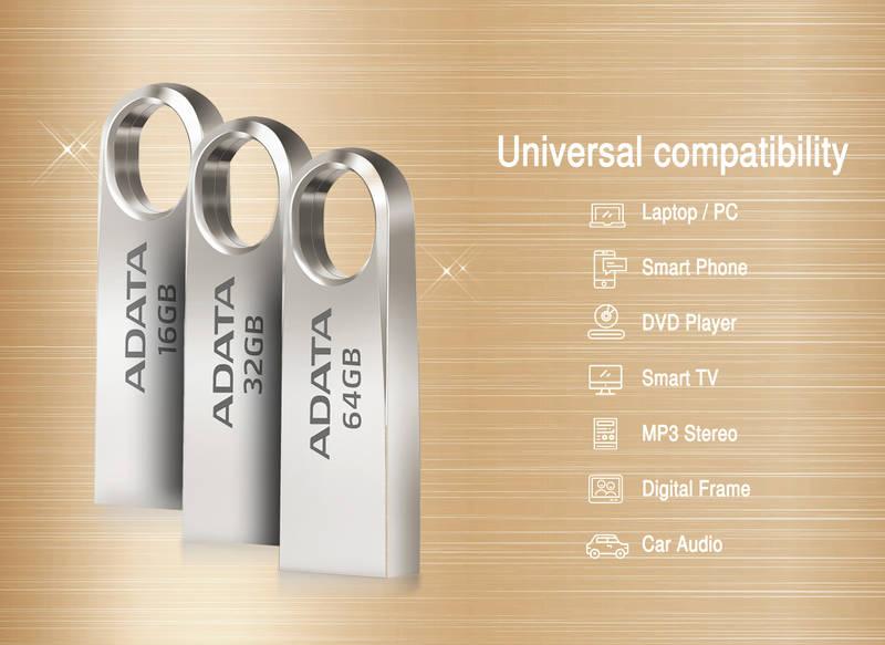 USB Flash ADATA UV310 16GB kovový