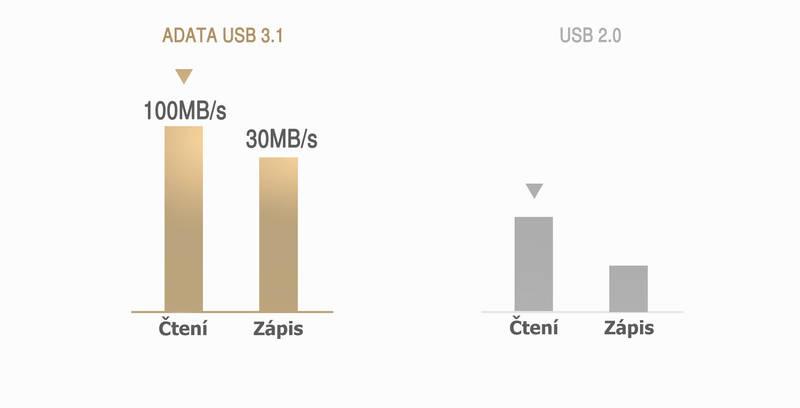 USB Flash ADATA UV310 32GB kovový