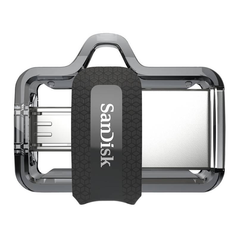 USB Flash Sandisk Ultra Dual m3.0 128GB OTG MicroUSB USB 3.0 černý