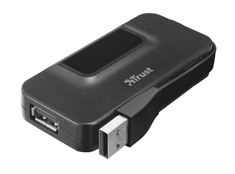 USB Hub Trust USB 2.0 4x USB 2.0 černý